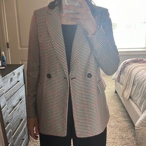 Checked blazer